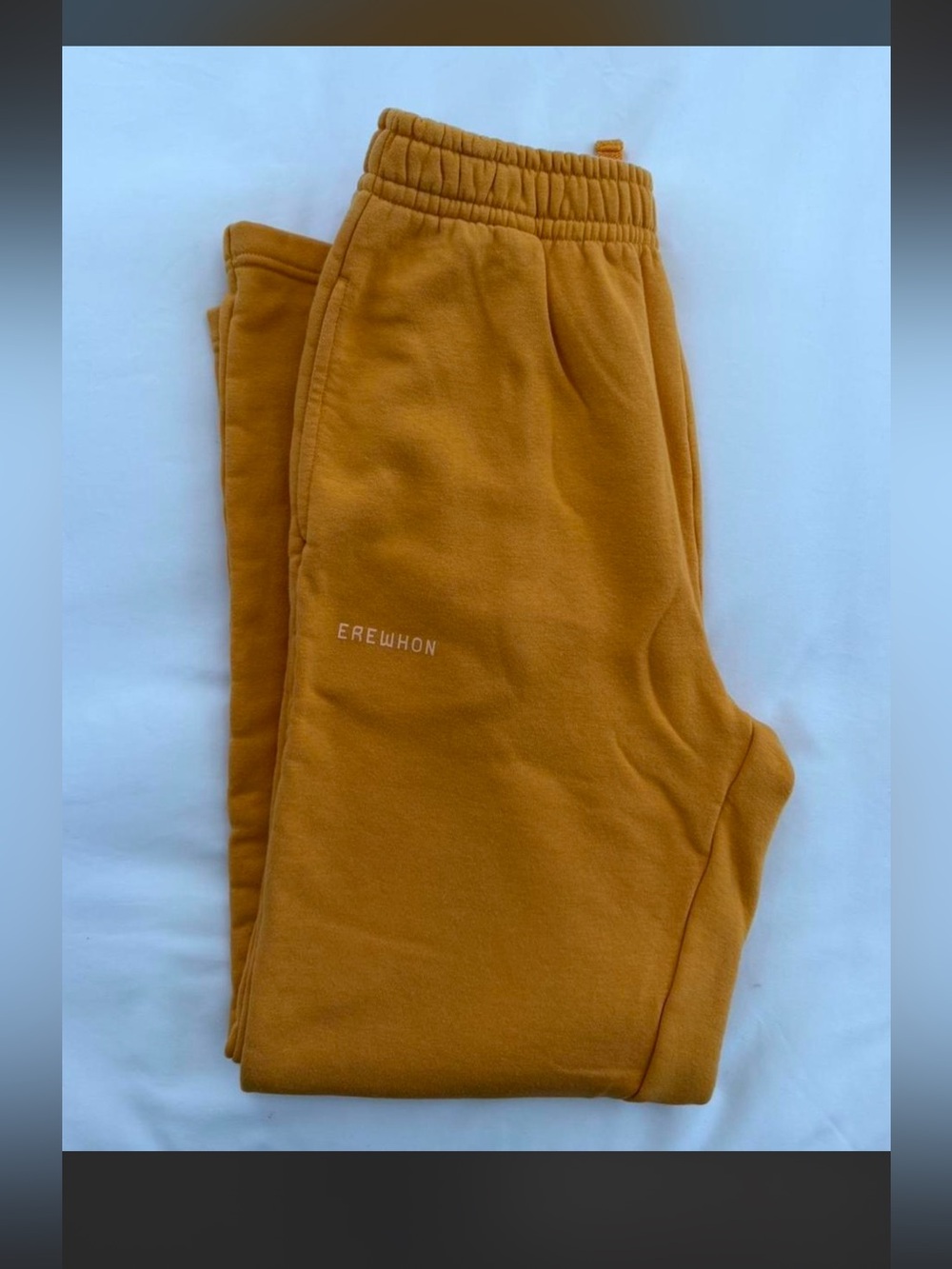 Mustard Fleece Jogger Bottoms